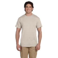 Gildan Men's Sand Ultra Cotton 6 Oz. T-Shirt