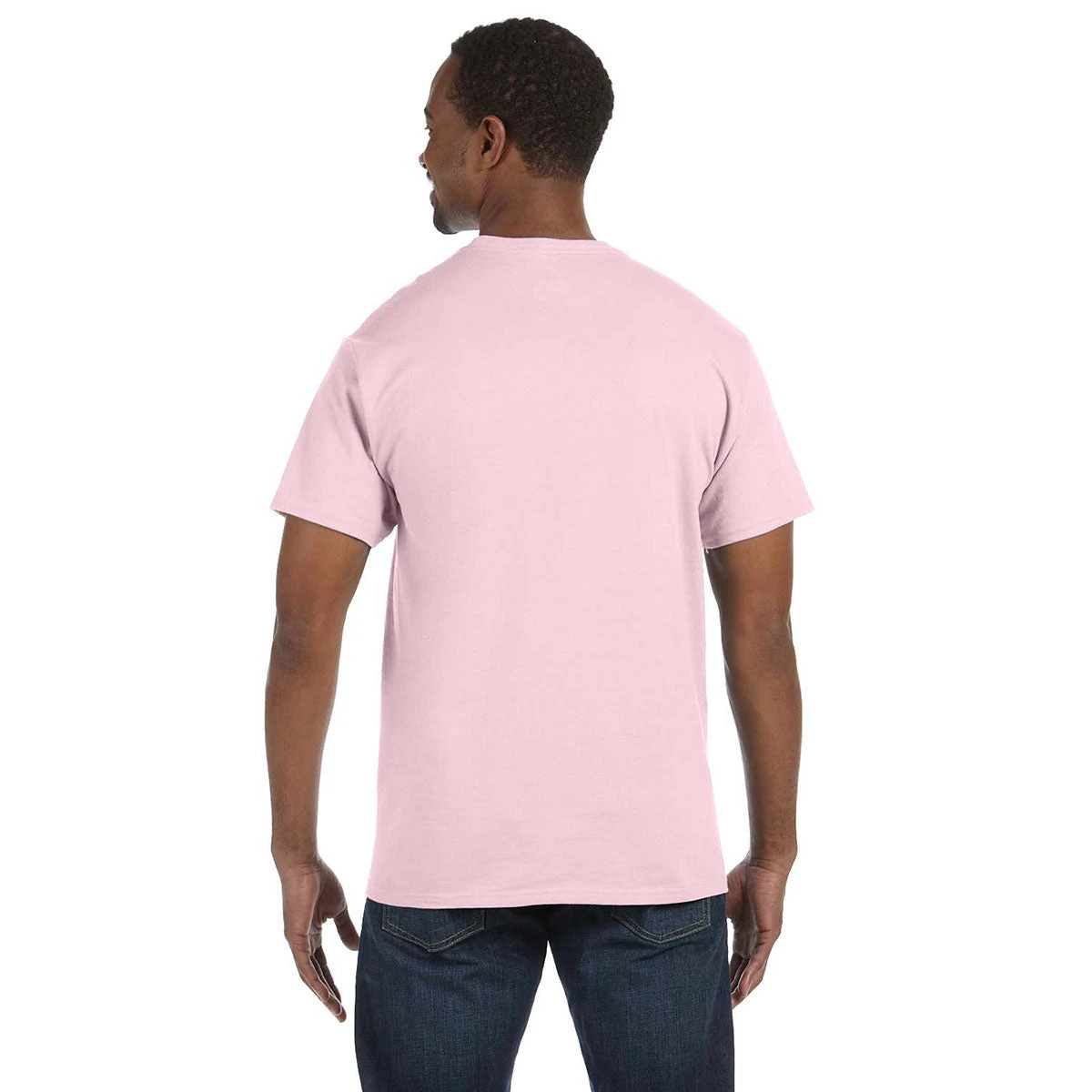 Gildan Men's Light Pink 5.3 Oz. T-Shirt 2 Gildan Men's Light Pink 5.3 Oz. T-Shirt - Image 2