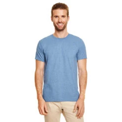 Gildan Men's Heather Indigo Softstyle 4.5 Oz. T-Shirt