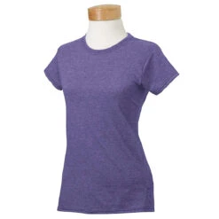 Gildan Women's Heather Purple Softstyle 4.5 Oz. Fitted T-Shirt