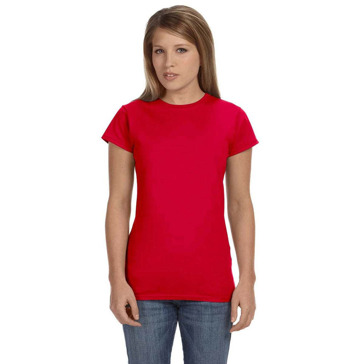 Gildan Women's Red Softstyle 4.5 Oz. Fitted T-Shirt 1 Gildan Women's Red Softstyle 4.5 Oz. Fitted T-Shirt