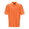 Greg Norman Men's Orange Play Dry Performance Mesh Polo