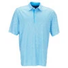 Greg Norman Men's Caribbean Blue Play Dry ML75 Foulard Print Polo
