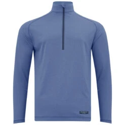 Swannies Golf Men's Blue Heather Hayes Half Zip