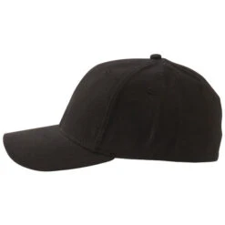 Paramount Apparel Black Spandex Twill Cap -Sportswear Shop I 6015 Black 3