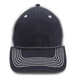 Paramount Apparel Navy/White Heavy Washed Cap