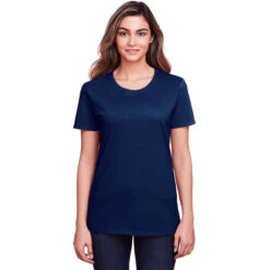 Fruit Of The Loom Women's J Navy ICONIC T-Shirt