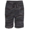 Independent Trading Co. Men's Black Camo Midweight Fleece Short