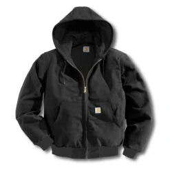Carhartt Men's Black Thermal Lined Duck Active Jacket