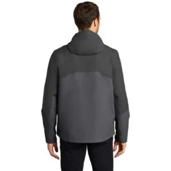 Port Authority Men's Storm Grey/Shadow Grey Tech Rain Jacket -Sportswear Shop J406 Storm Grey Shadow Grey HTB