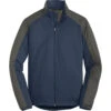 Port Authority Men's Dress Blue Navy/Grey Steel Active Colorblock Soft Shell Jacket