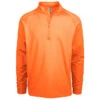 Levelwear Men's Orange Calibre Quarter Zip Pullover