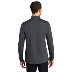 Port Authority Men's Graphite Dry Zone UV Micro-Mesh Long Sleeve Polo -Sportswear Shop K110LS Graphite HTB