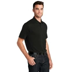 Port Authority Men's Black UV Choice Pique Polo -Sportswear Shop K750 Black HTS