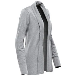 Stormtech Women's Grey Heather Soho Cardigan 5 Stormtech Women's Grey Heather Soho Cardigan -Sportswear Shop KNC 2W Grey Heather S