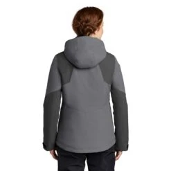 Port Authority Women's Shadow Grey/Storm Grey Insulated Waterproof Tech Jacket -Sportswear Shop L405 Shadow Grey Storm Grey HTB