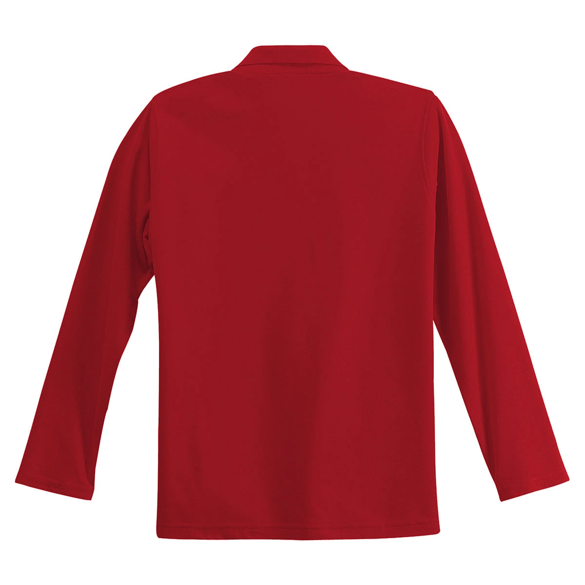 Port Authority Women's Red Long Sleeve Silk Touch Polo 2 Port Authority Women's Red Long Sleeve Silk Touch Polo - Image 2