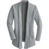 Port Authority Women's Medium Grey Heather/Charcoal Heather Interlock Cardigan
