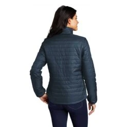 Port Authority Women's Regatta Blue/ River Blue Packable Puffy Jacket -Sportswear Shop L850 RegBl RivrBl HTB