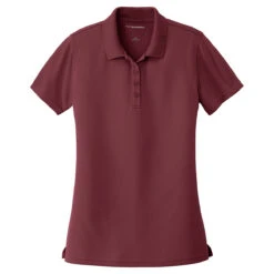 Port Authority Women's Burgundy Dry Zone UV Micro-Mesh Polo