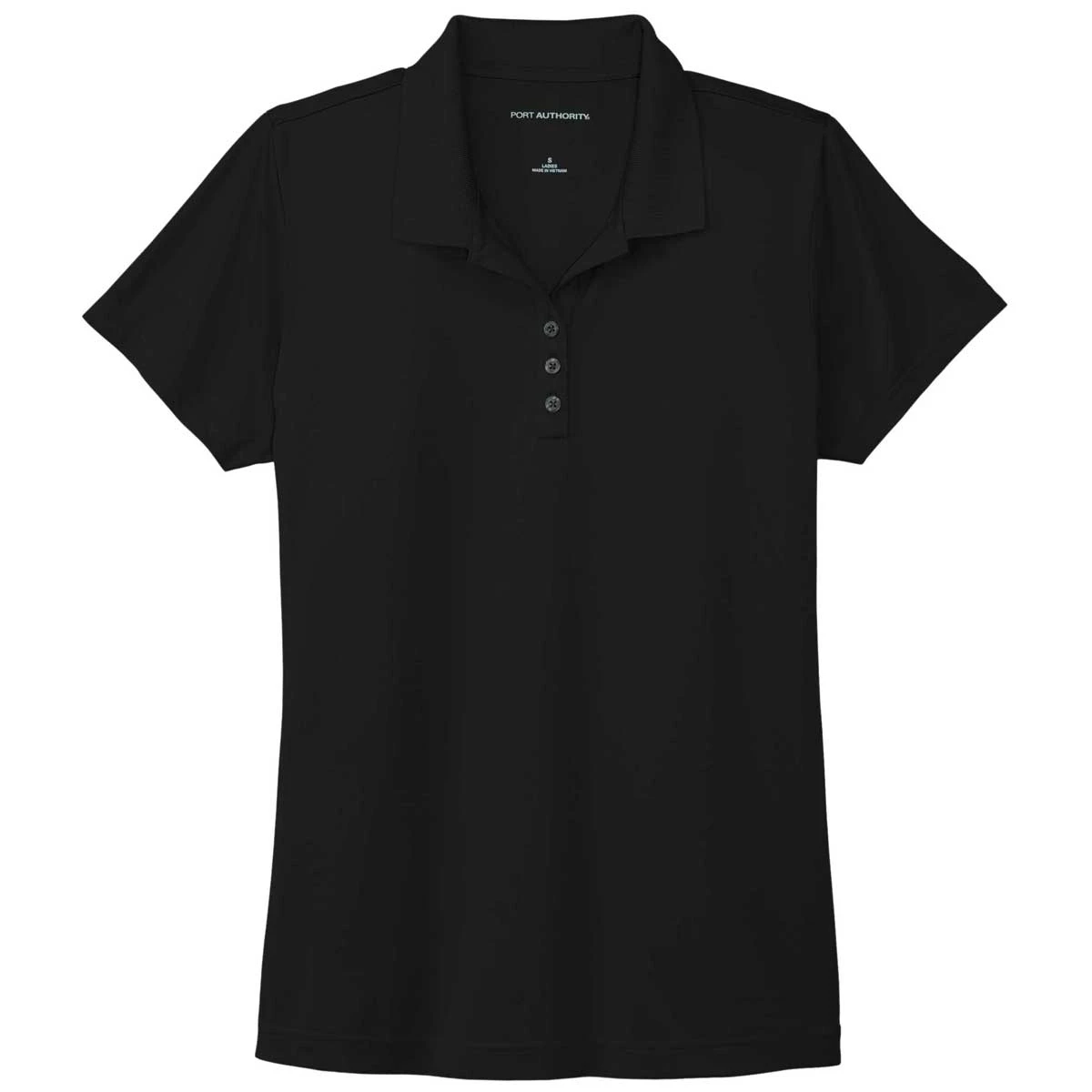 Port Authority Women's Deep Black Eclipse Stretch Polo 1 Port Authority Women's Deep Black Eclipse Stretch Polo