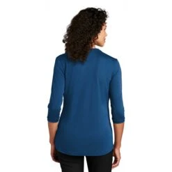 Port Authority Women's True Blue UV Choice Pique Henley -Sportswear Shop LK750 True Blue HTB