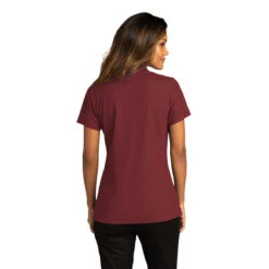 Port Authority Women's Burgundy SuperPro React Polo -Sportswear Shop LK810 Burgundy HTB