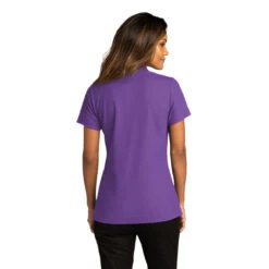Port Authority Women's Purple SuperPro React Polo -Sportswear Shop LK810 Purple HTB