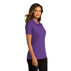 Port Authority Women's Purple SuperPro React Polo -Sportswear Shop LK810 Purple HTS