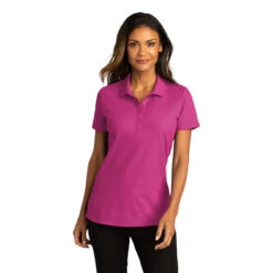 Port Authority Women's Wild Berry SuperPro React Polo -Sportswear Shop LK810 Wild Berry HTF