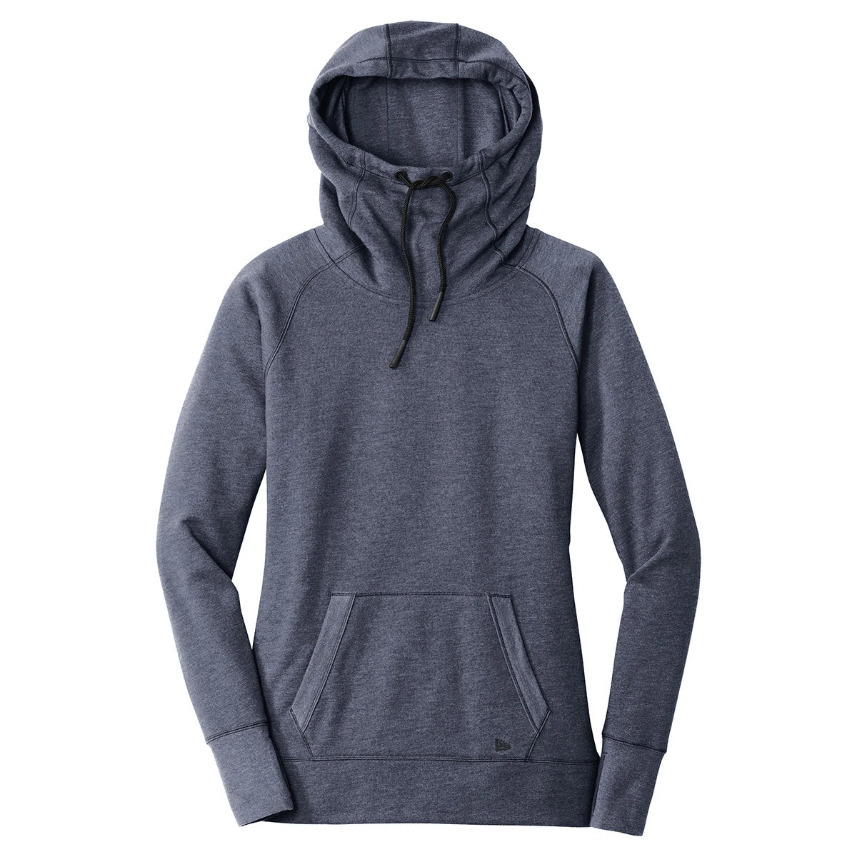 New Era Women's True Navy Heather Tri-Blend Fleece Pullover Hoodie 1 New Era Women's True Navy Heather Tri-Blend Fleece Pullover Hoodie