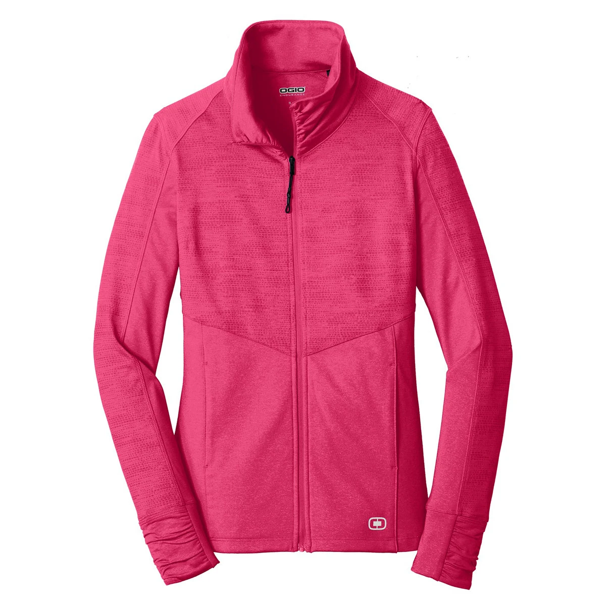 OGIO Endurance Women's Pink Flare Heather Sonar Full-Zip 1 OGIO Endurance Women's Pink Flare Heather Sonar Full-Zip
