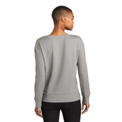 OGIO Women's Petrol Grey Heather Luuma Flex Long Sleeve V-Neck -Sportswear Shop LOG825 Petrol Grey Heather HTB