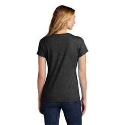 Port & Company Women's Black Heather Tri-Blend V-Neck Tee -Sportswear Shop LPC330V Black Heather HTB