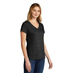 Port & Company Women's Black Heather Tri-Blend V-Neck Tee -Sportswear Shop LPC330V Black Heather HTS