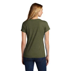 Port & Company Women's Military Green Heather Tri-Blend V-Neck Tee -Sportswear Shop LPC330V Military Green Heather HTB