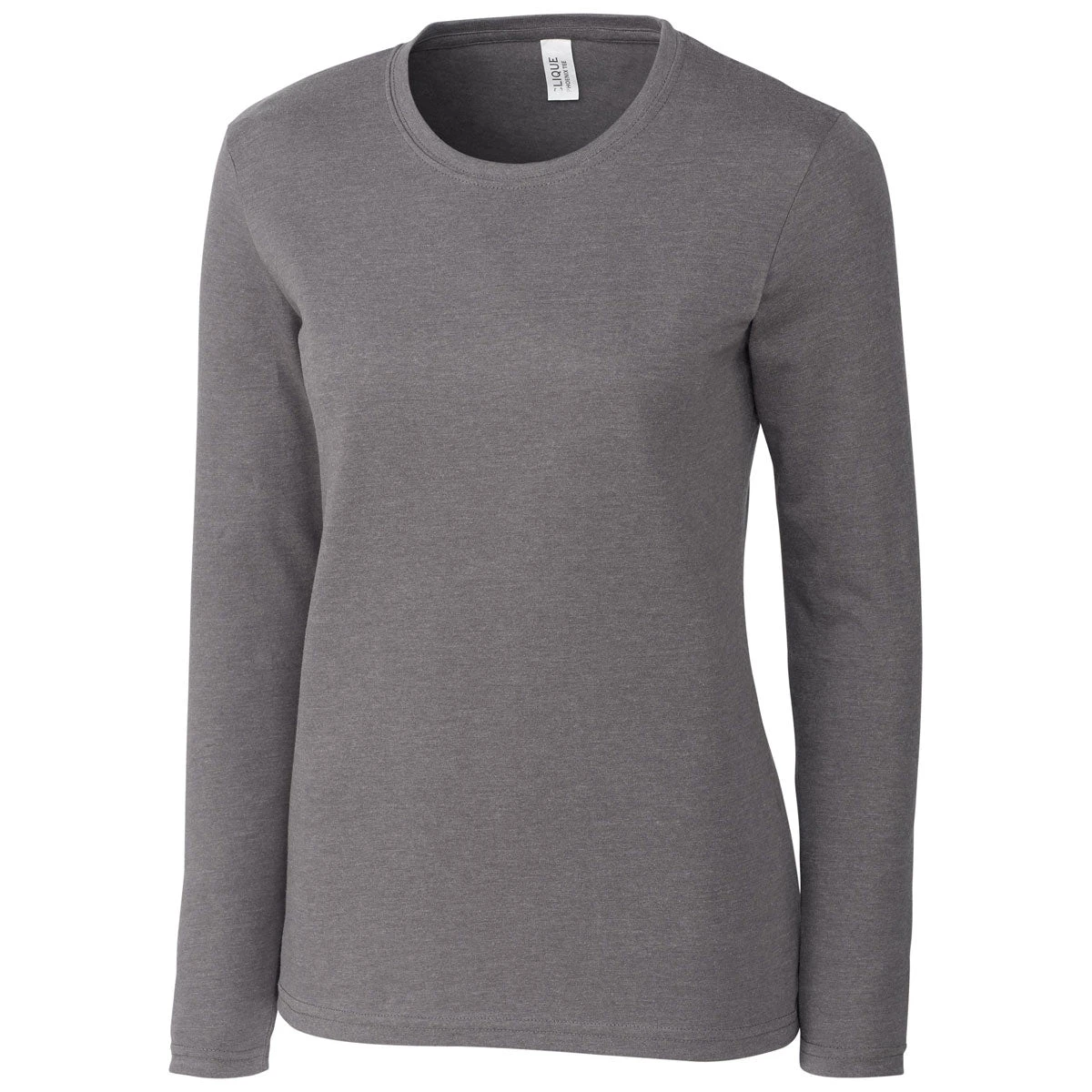 Clique Women's Grey Heather Long Sleeve Phoenix Tee 1 Clique Women's Grey Heather Long Sleeve Phoenix Tee