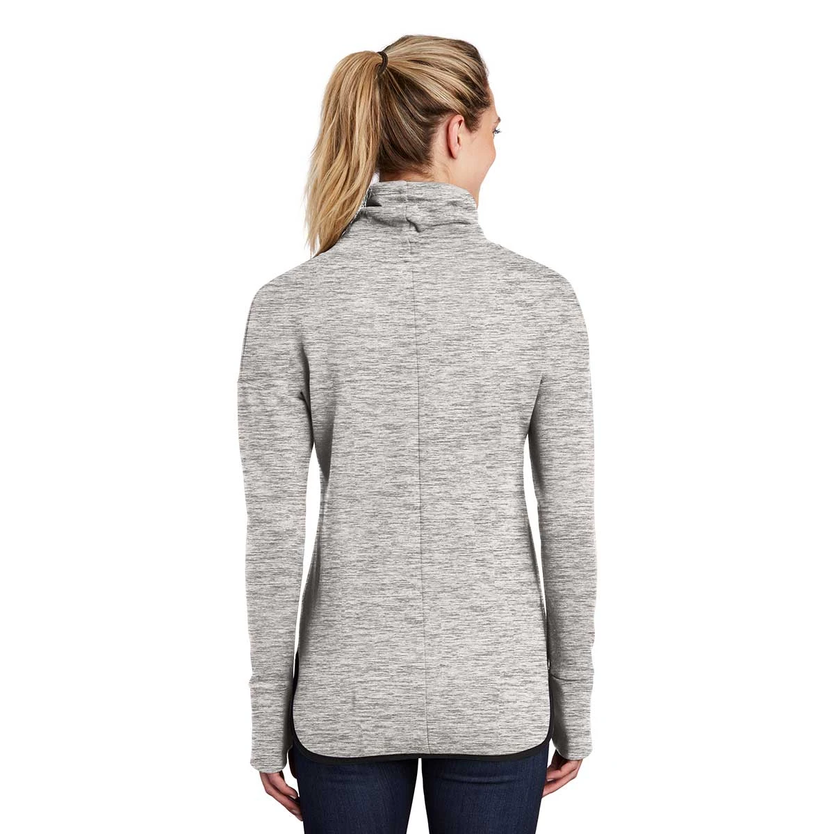 Sport-Tek Women's Athletic Heather Triumph Cowl Neck Pullover 4 Sport-Tek Women's Athletic Heather Triumph Cowl Neck Pullover - Image 4
