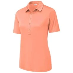 Sport-Tek Women's Soft Coral Posi-UV Pro Polo -Sportswear Shop LST520 Soft Coral S