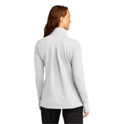 Sport-Tek Women's White Sport-Wick Flex Fleece 1/4-Zip -Sportswear Shop LST561 White HTB