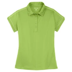 Sport-Tek Women's Green Oasis Contrast Stitch Micropique Sport-Wick Polo