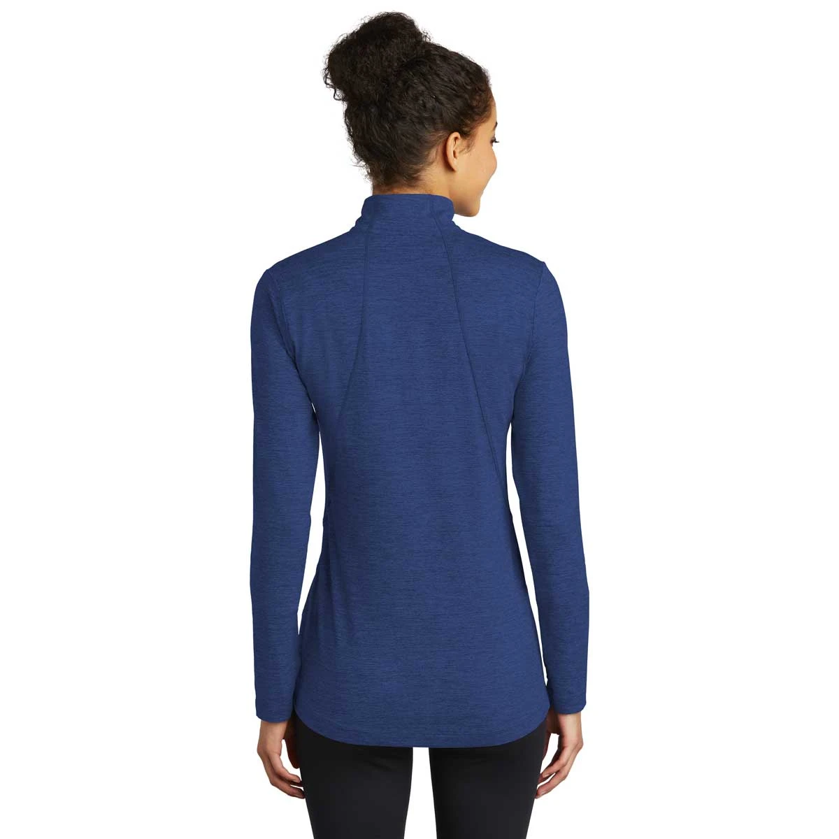 Sport-Tek Women's True Royal Heather Exchange 1.5 Long Sleeve Half Zip 4 Sport-Tek Women's True Royal Heather Exchange 1.5 Long Sleeve Half Zip - Image 4