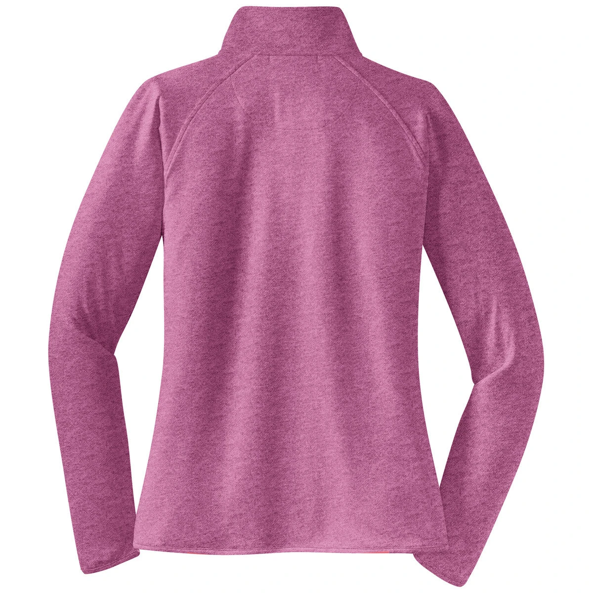 Sport-Tek Women's Pink Rush Heather Sport-Wick Stretch 1/2-Zip Pullover 2 Sport-Tek Women's Pink Rush Heather Sport-Wick Stretch 1/2-Zip Pullover - Image 2