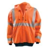 OccuNomix Men's Orange Premium Wicking Hoodie Sweatshirt
