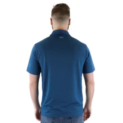 Zusa 3 Day Men's Dark Lagoon Heather Itasca Polo -Sportswear Shop M navy back 1 1122a8bc 815c 4983 8532 3e0b78d16c69