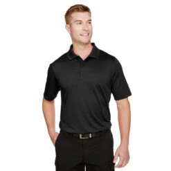 Harriton Men's Black Advantage Snag Protection Plus Polo -Sportswear Shop M348 Black HTF