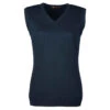 Harriton Women's Dark Navy Pilbloc V-Neck Sweater Vest