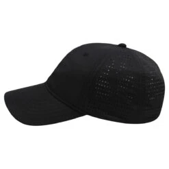 AHEAD Black Lasered Panel Tech Cap -Sportswear Shop M48LCP 0100 3