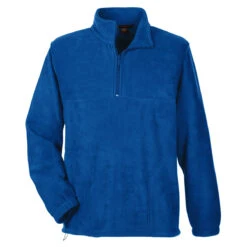 Harriton Men's True Royal 8 Oz. Quarter-Zip Fleece Pullover