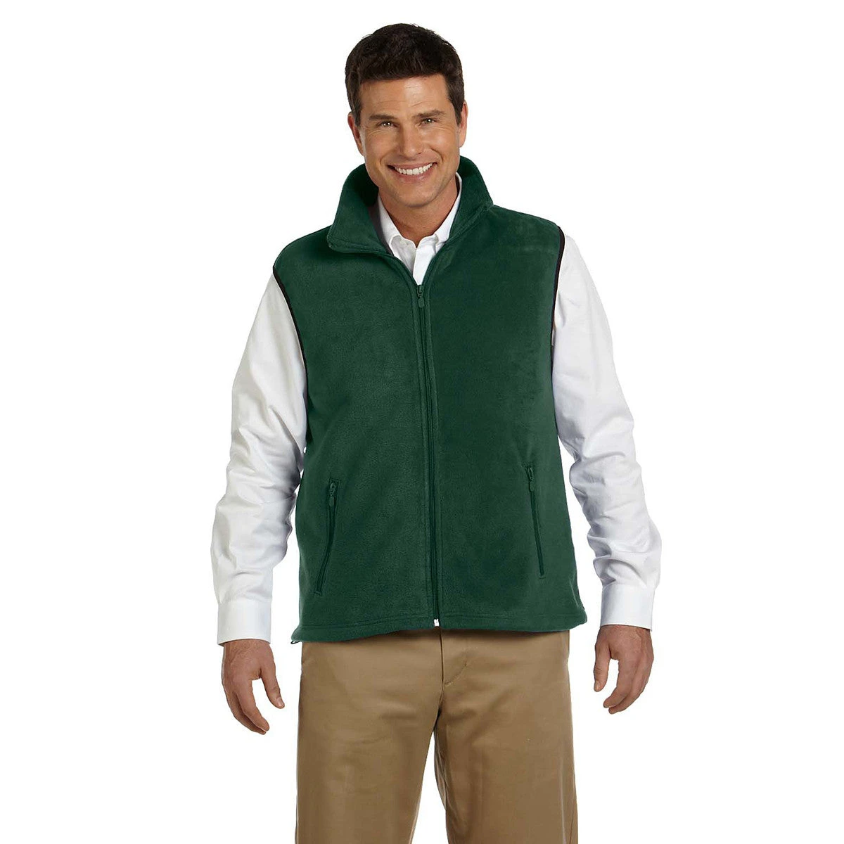 Harriton Men's Hunter 8 Oz. Fleece Vest 2 Harriton Men's Hunter 8 Oz. Fleece Vest - Image 2